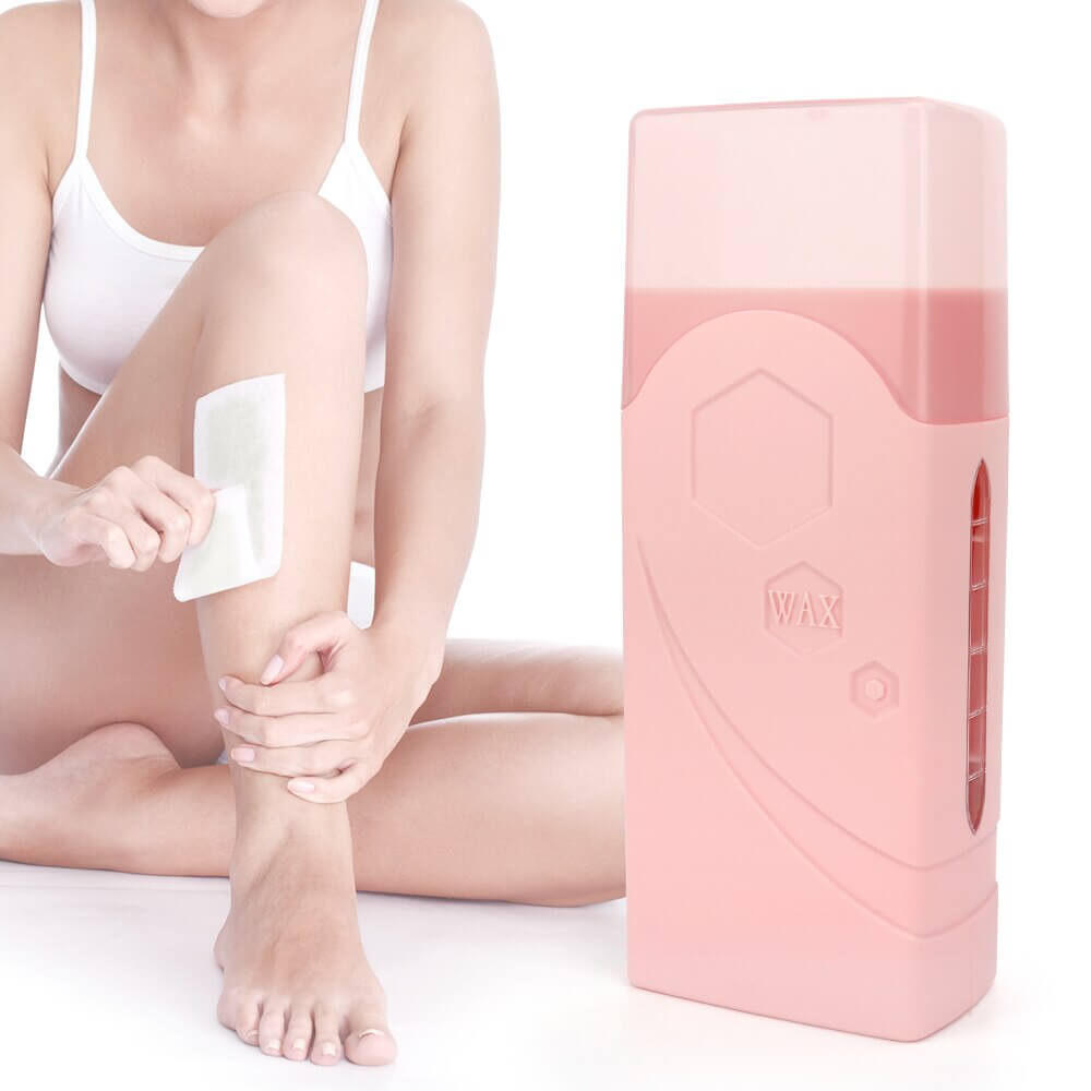 Depilatory wax heater for safe and even wax melting, designed to provide a smooth, professional waxing experience at home with adjustable temperature control.