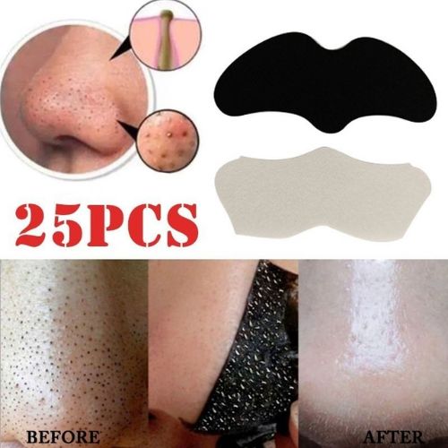 25x nose blackhead remover strips for deep cleansing, designed to unclog pores and remove blackheads, leaving your skin smooth, clear, and refreshed.