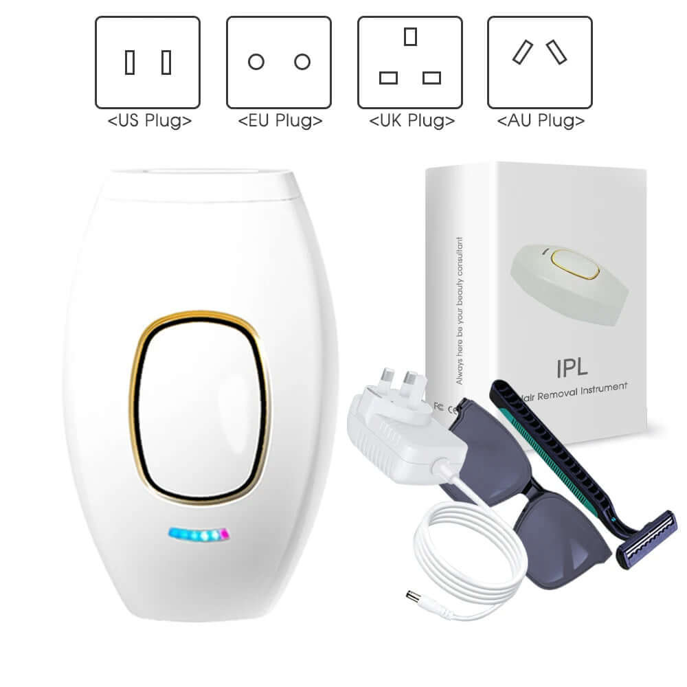 Painless laser hair removal epilator for smooth, hair-free skin, designed to use advanced laser technology to safely and effectively remove hair without pain or irritation.