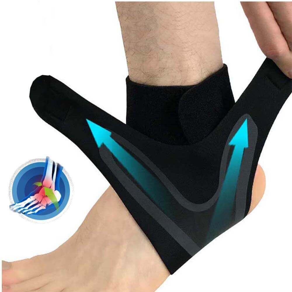 Ankle brace for providing support and stability, designed to prevent injury, reduce swelling, and aid in recovery during physical activities or daily use.