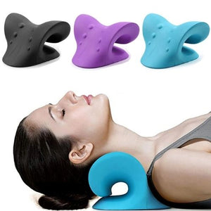 Neck relaxer stretcher for relieving tension and pain, designed to stretch and align the neck, improving posture and promoting relaxation in the neck and shoulders.