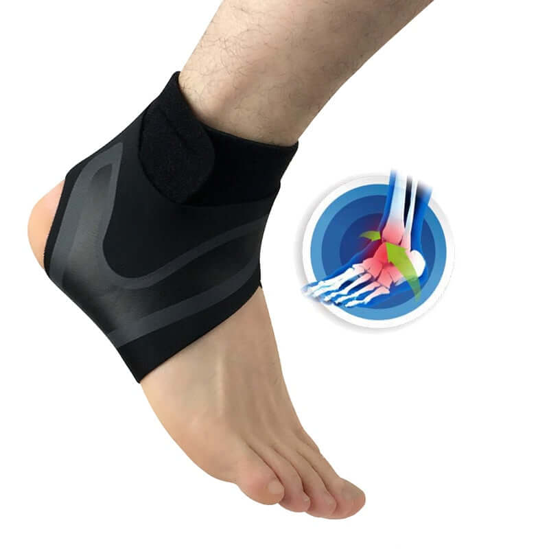 Ankle brace for providing support and stability, designed to prevent injury, reduce swelling, and aid in recovery during physical activities or daily use.