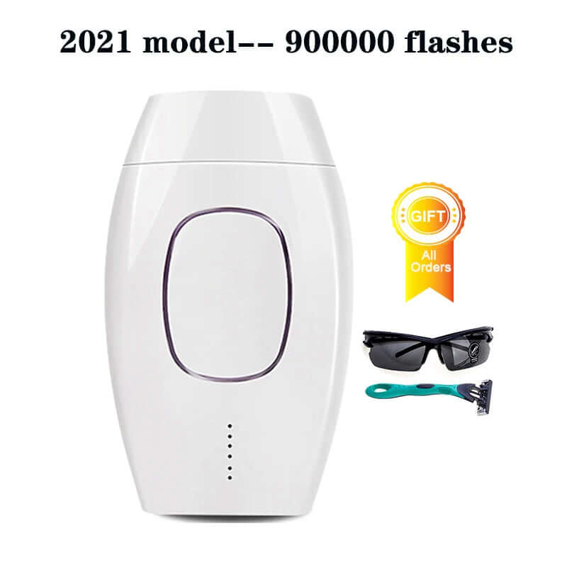 Painless laser hair removal epilator for smooth, hair-free skin, designed to use advanced laser technology to safely and effectively remove hair without pain or irritation.