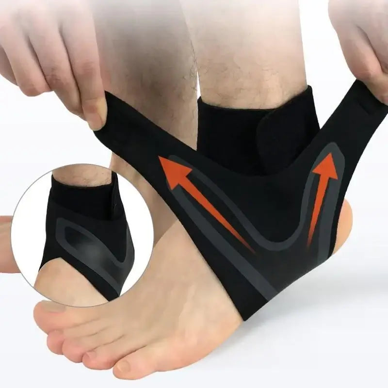 Ankle brace for providing support and stability, designed to prevent injury, reduce swelling, and aid in recovery during physical activities or daily use.