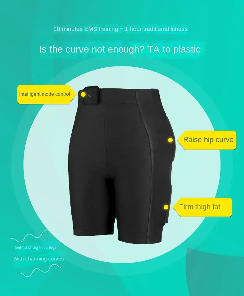 Pelvic floor trainer EMS shorts for strengthening and toning, designed to improve pelvic health, support postpartum recovery, and enhance muscle control with EMS technology.