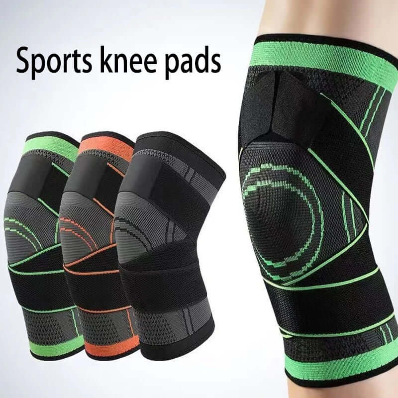 Pressurized elastic knee pads for enhanced support and comfort, designed to relieve knee pain, improve stability, and provide protection during physical activities or recovery.