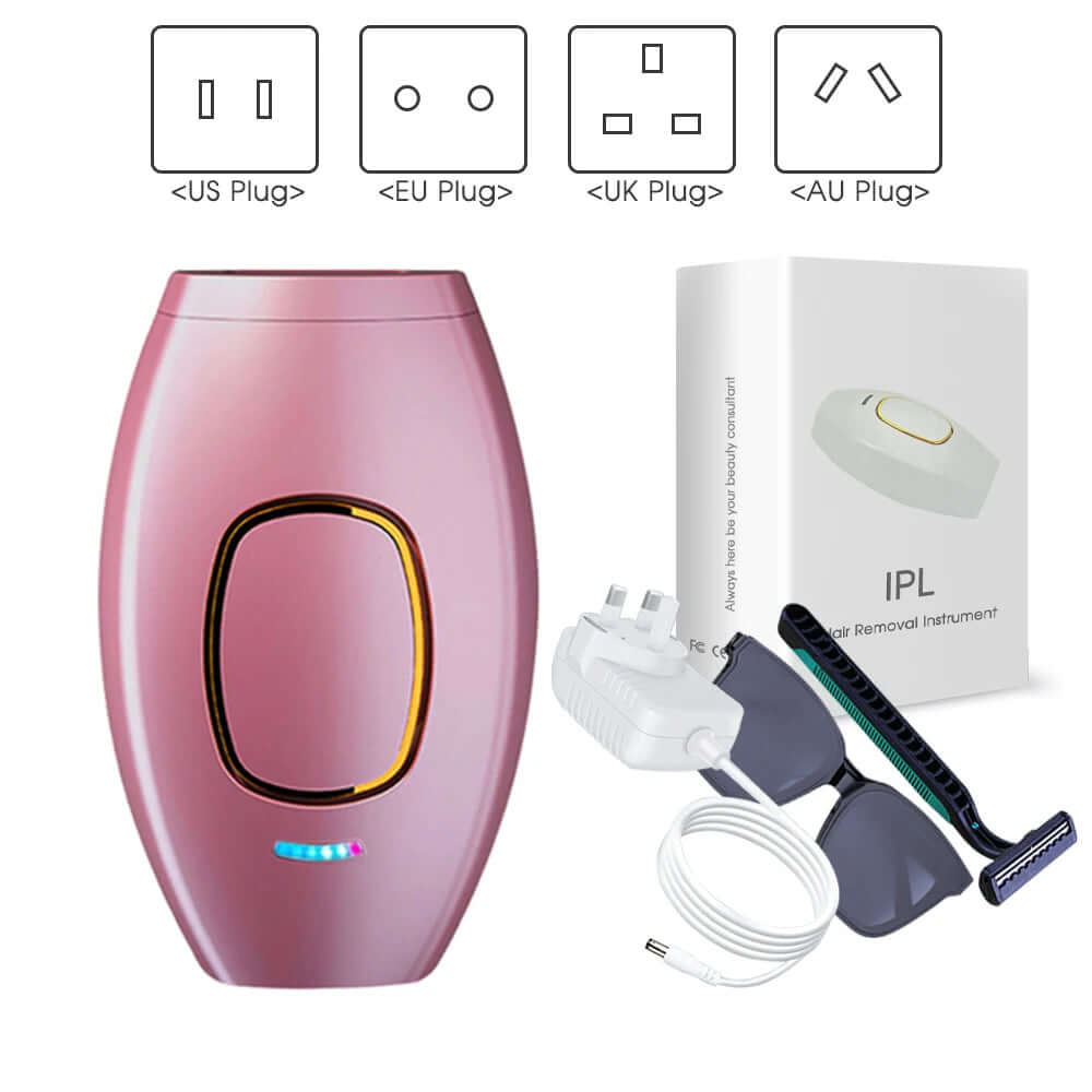 Painless laser hair removal epilator for smooth, hair-free skin, designed to use advanced laser technology to safely and effectively remove hair without pain or irritation.