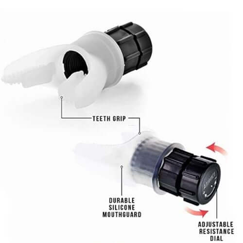 Lung breath trainer for improving respiratory strength and endurance, designed to enhance lung capacity and support better breathing through adjustable resistance.