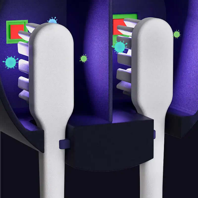 Toothbrush UV cleaner for hygienic oral care, designed to sanitise and disinfect your toothbrush using UV-C light, eliminating bacteria and germs for a cleaner, healthier brush.