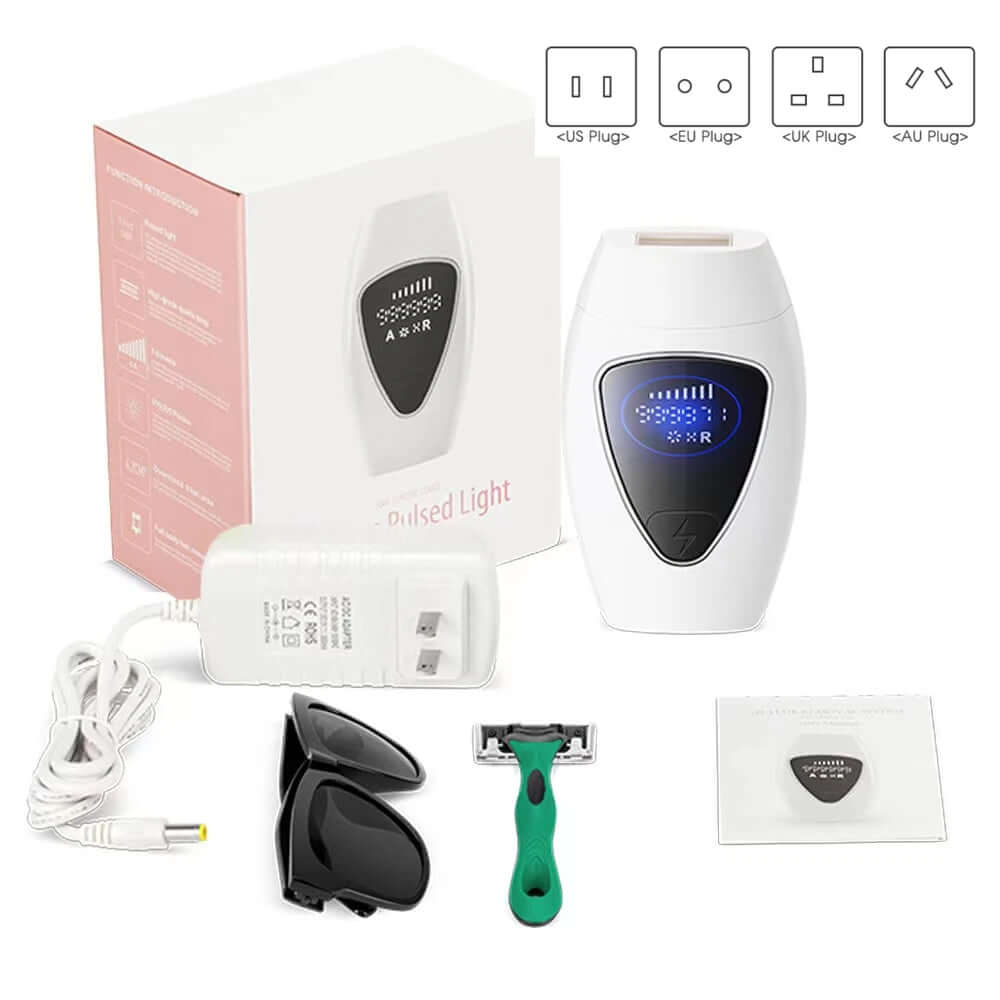 Painless laser hair removal epilator for smooth, hair-free skin, designed to use advanced laser technology to safely and effectively remove hair without pain or irritation.