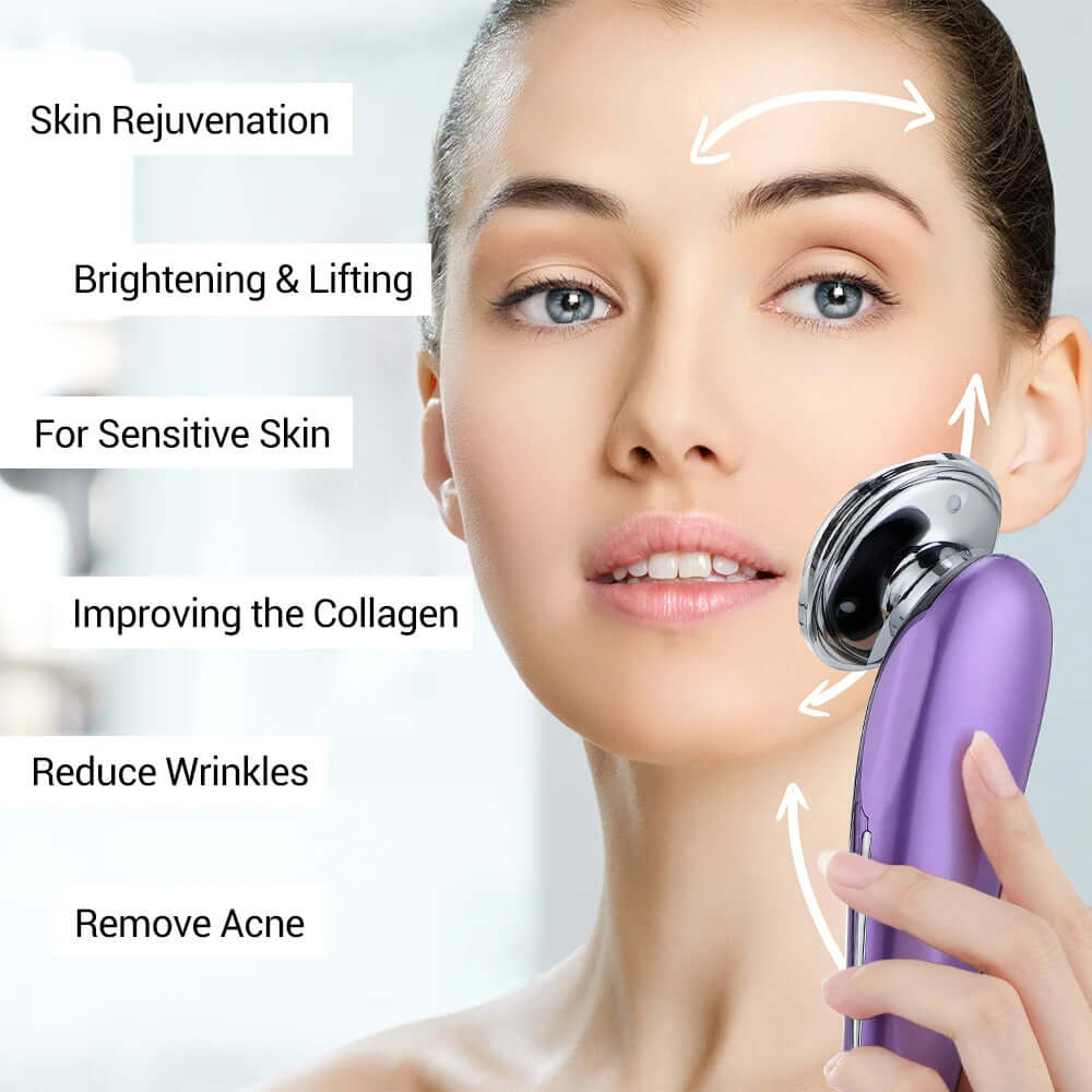 7-in-1 EMS face lifting device for rejuvenating and toning, designed to use advanced EMS technology to tighten skin, reduce wrinkles, and enhance facial contour.