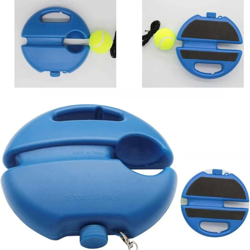 Tennis ball rebound trainer for improving reflexes and hand-eye coordination, designed to provide a dynamic workout while enhancing your tennis skills and fitness.