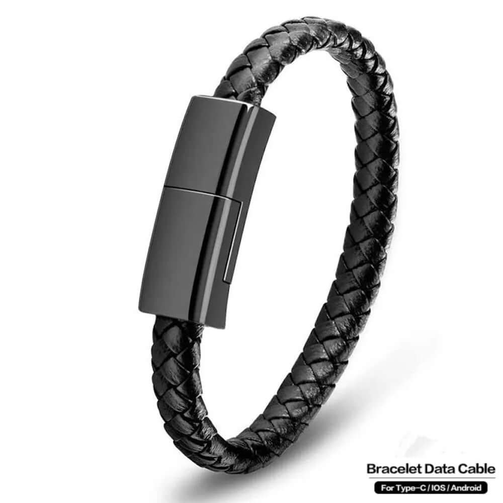 Bracelet charging cable for convenient on-the-go charging, designed as a stylish accessory that doubles as a functional USB charging cable for your devices.