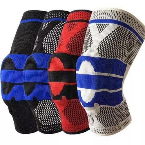 Knee compression sleeve for providing support and relief, designed to reduce pain and inflammation while improving stability and mobility during physical activities.