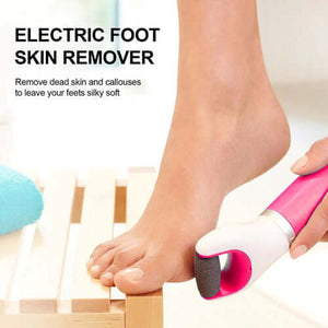 Electric foot skin remover for smooth, callus-free feet, designed to efficiently remove dead skin and rough patches for a soft, refreshed appearance