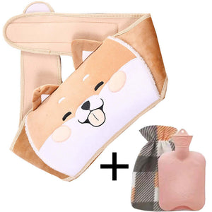 Waistband with hot water bottle for soothing abdominal relief, designed to provide warmth and comfort for menstrual cramps, muscle tension, and lower back pain.