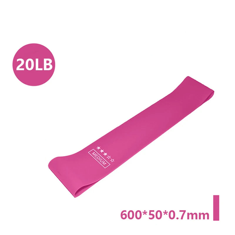 Fitness workout rubber resistance band for strengthening and toning, designed to enhance flexibility and muscle endurance during workouts with adjustable resistance levels.