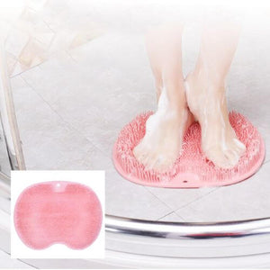 Foot massage and scrubbing mat for rejuvenating foot care, designed to exfoliate, stimulate circulation, and provide a relaxing massage for tired, sore feet.