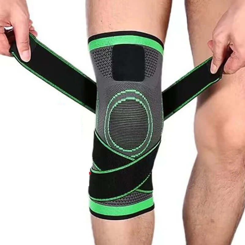 Pressurized elastic knee pads for enhanced support and comfort, designed to relieve knee pain, improve stability, and provide protection during physical activities or recovery.